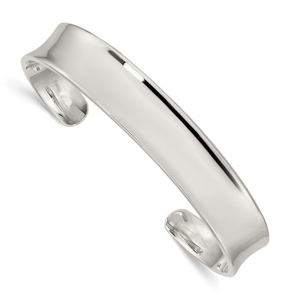 Kazi Luxury Sterling Silver 10mm Cuff Bangle